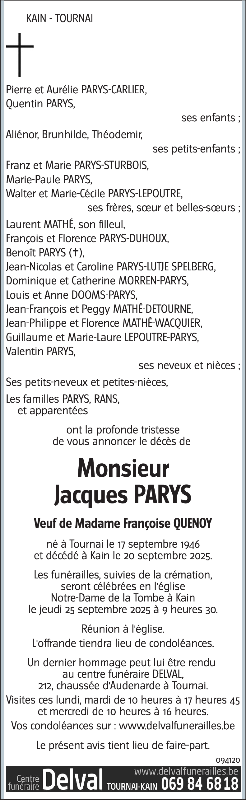 Jacques PARYS