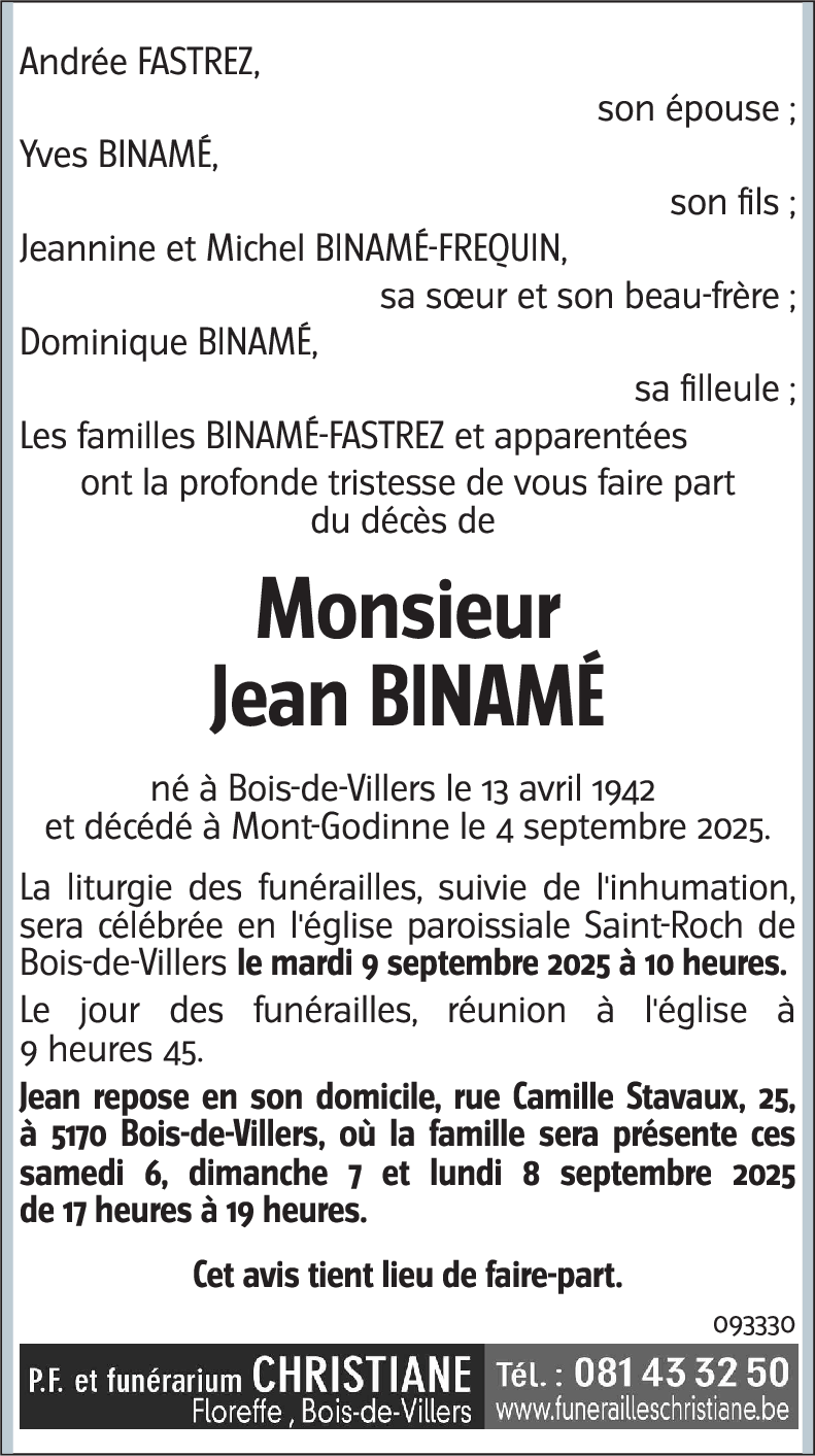 Jean BINAMÉ