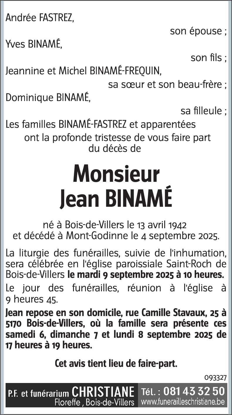 Jean BINAMÉ