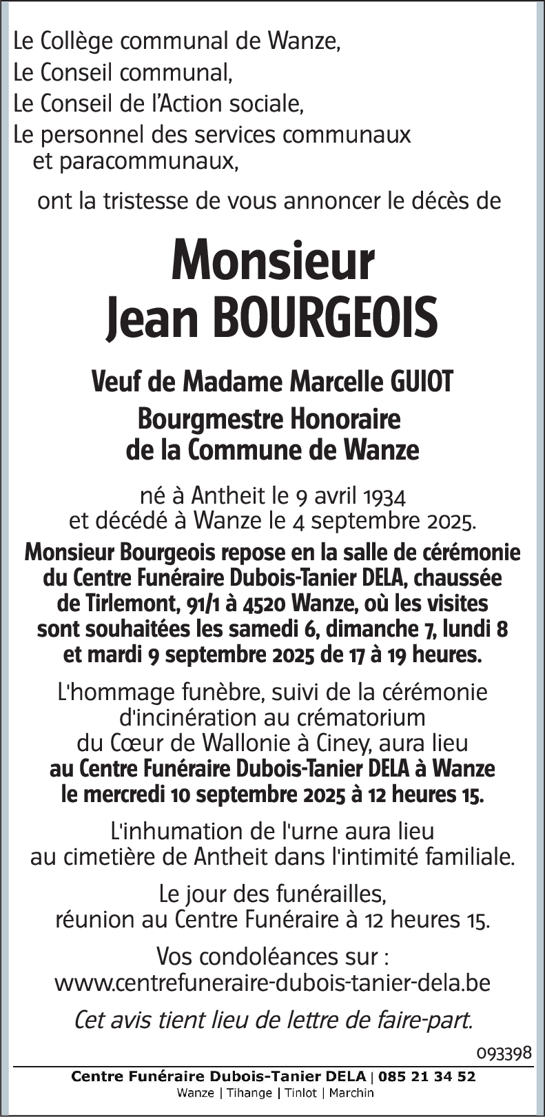 Jean BOURGEOIS