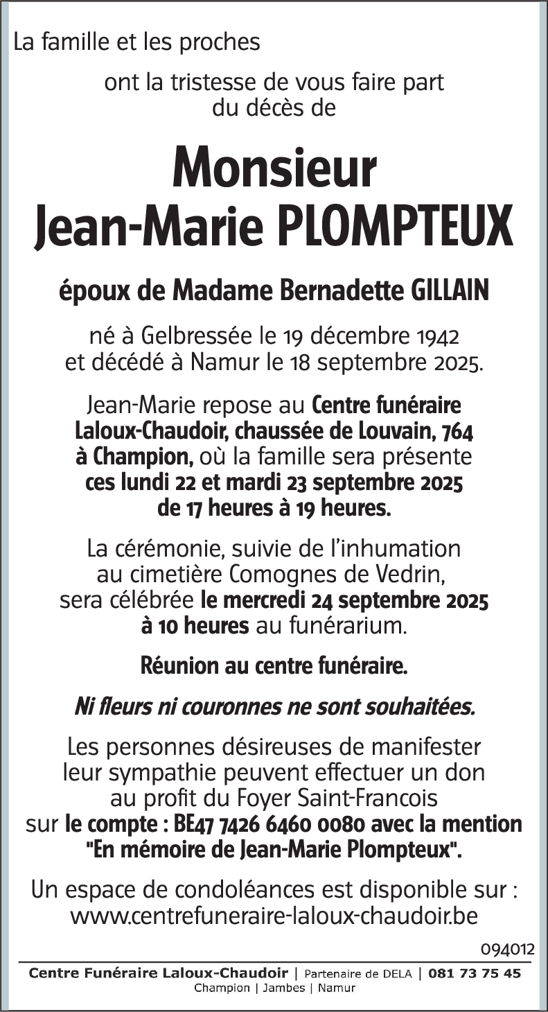Jean-Marie PLOMPTEUX