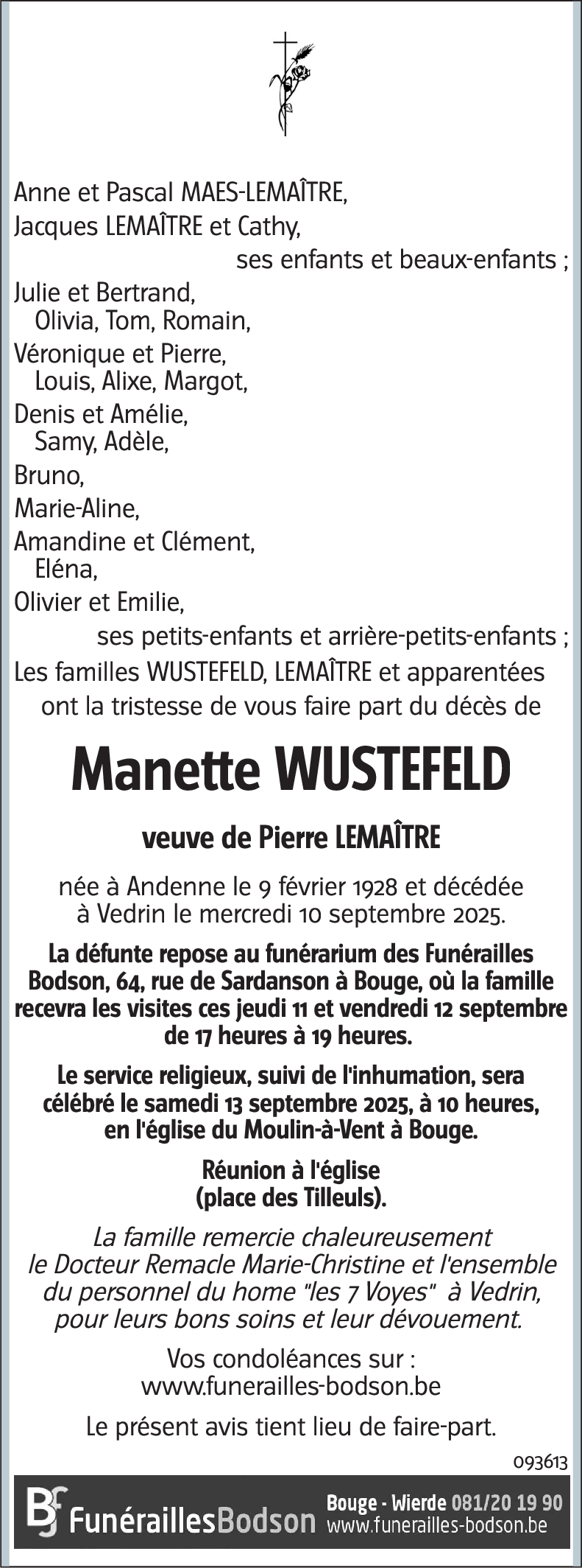 Jeanne WUSTEFELD