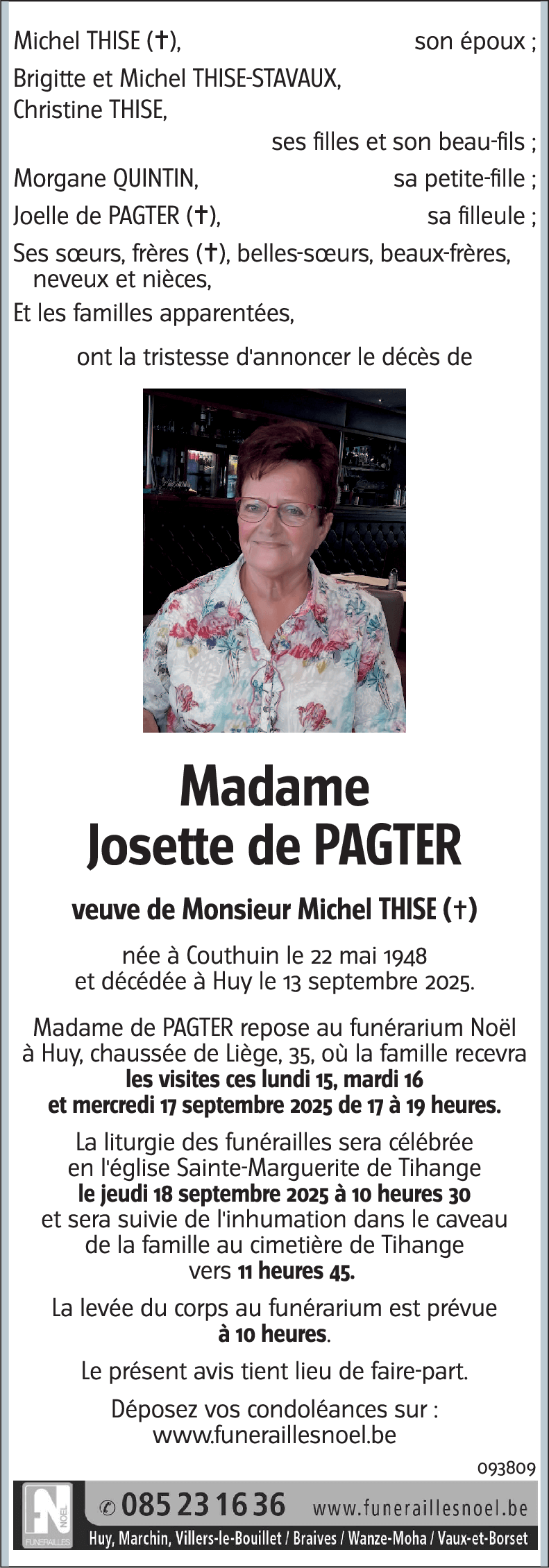 Josette de PAGTER