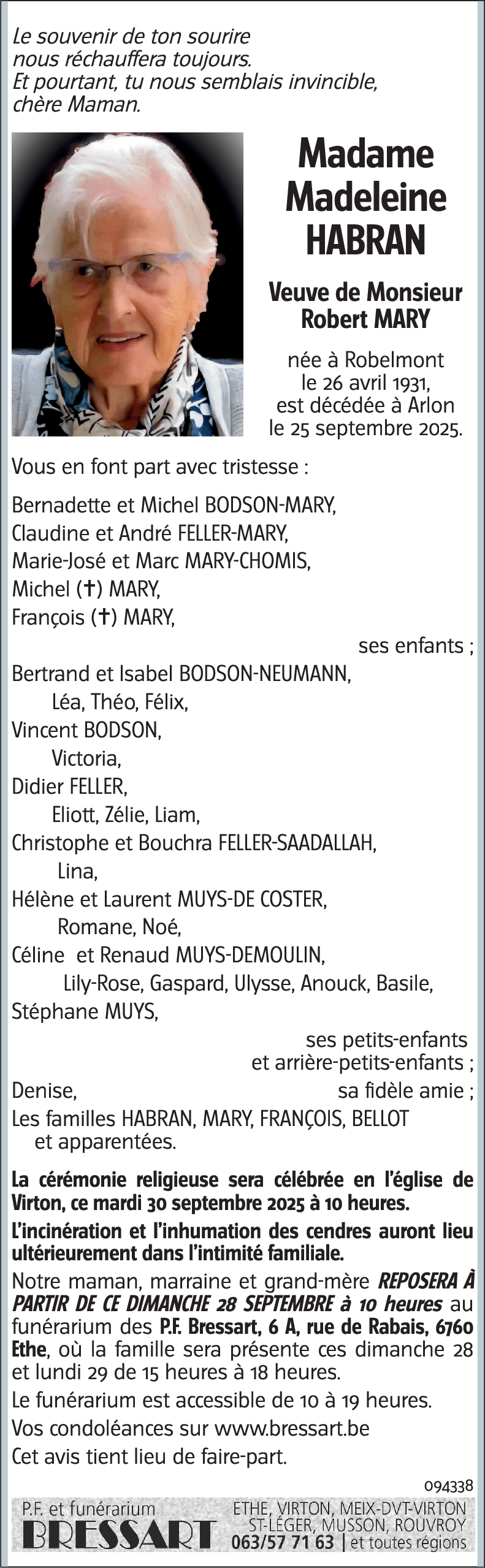 Madeleine HABRAN