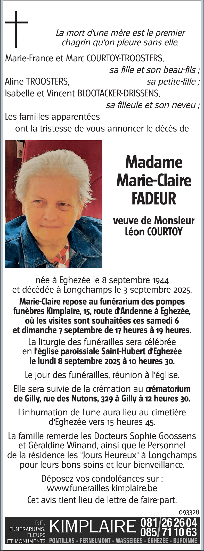 Marie-Claire FADEUR