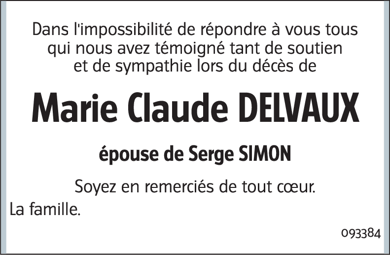 Marie-Claude DELVAUX