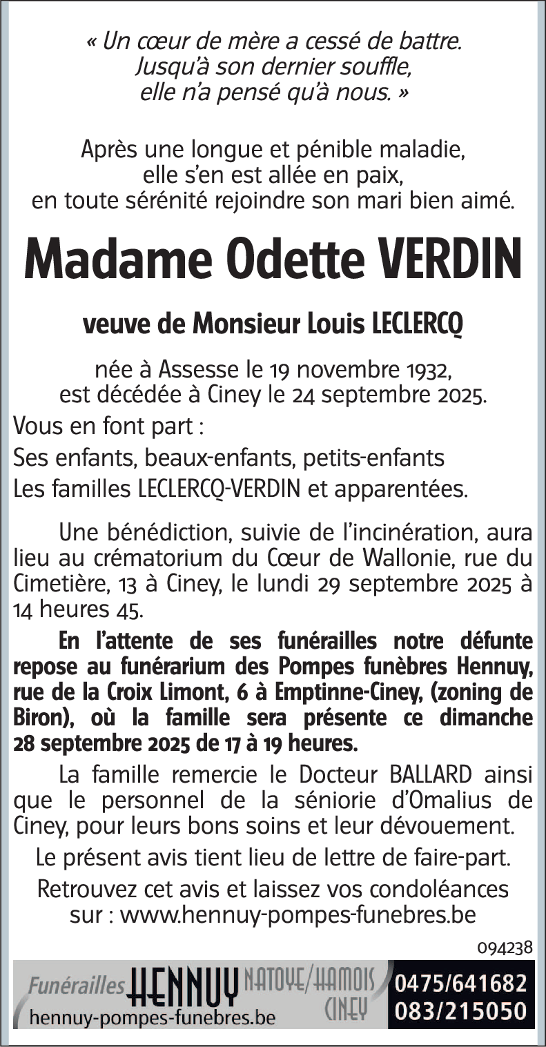 Odette VERDIN