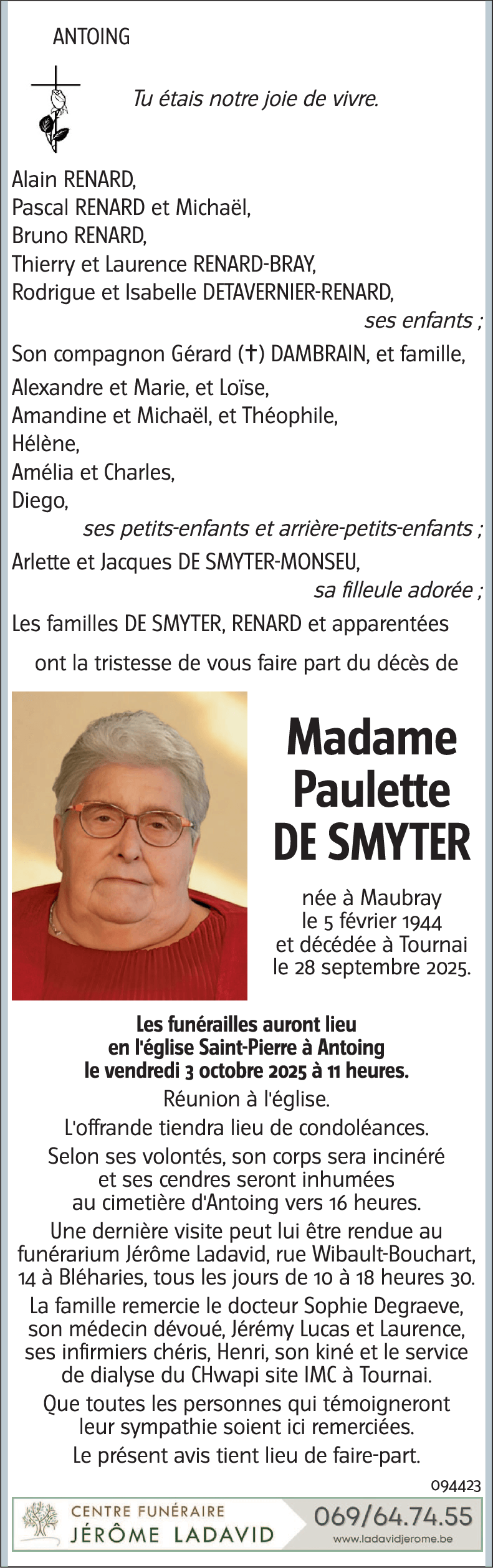 Paulette DE SMYTER