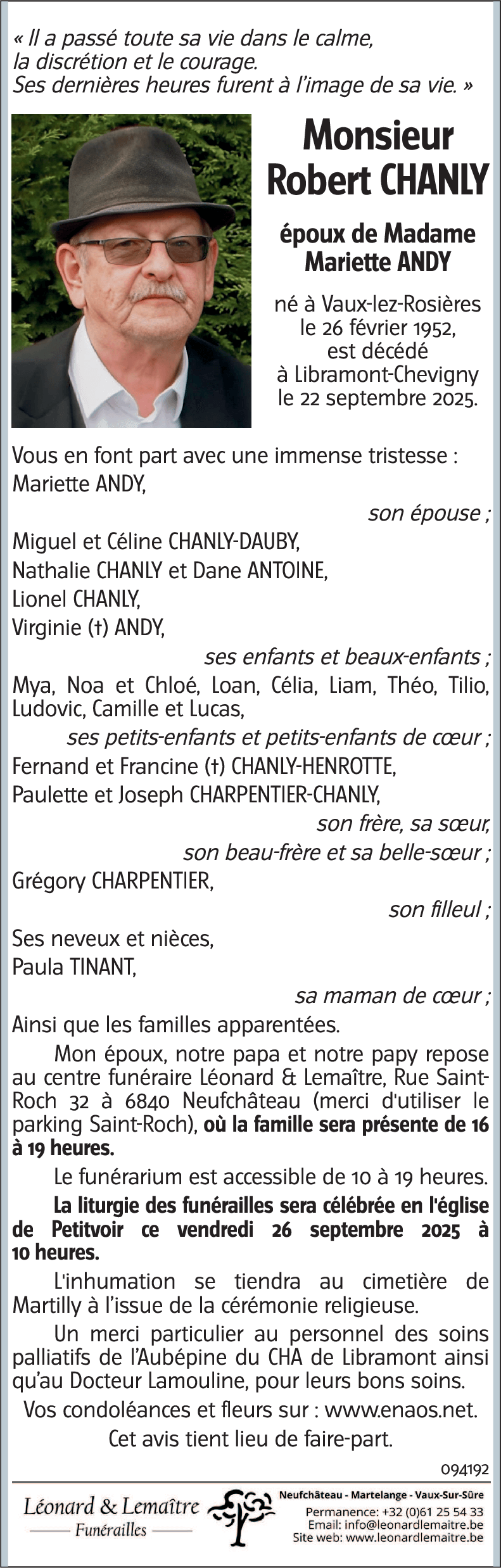 Robert CHANLY