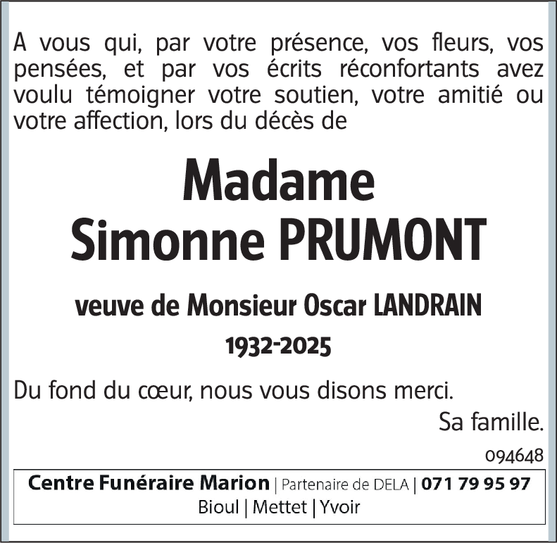 Simonne PRUMONT