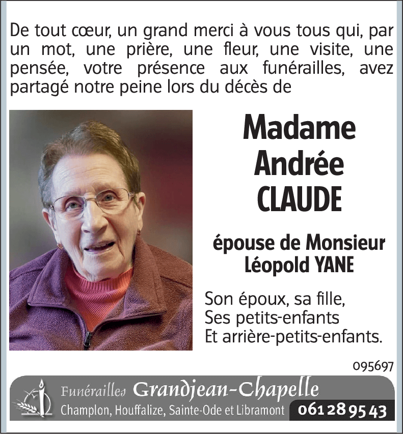 Andrée CLAUDE