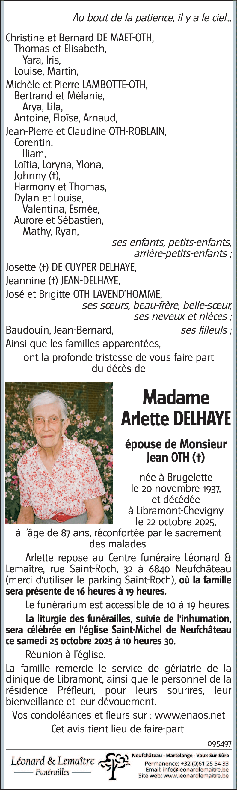 Arlette DELHAYE