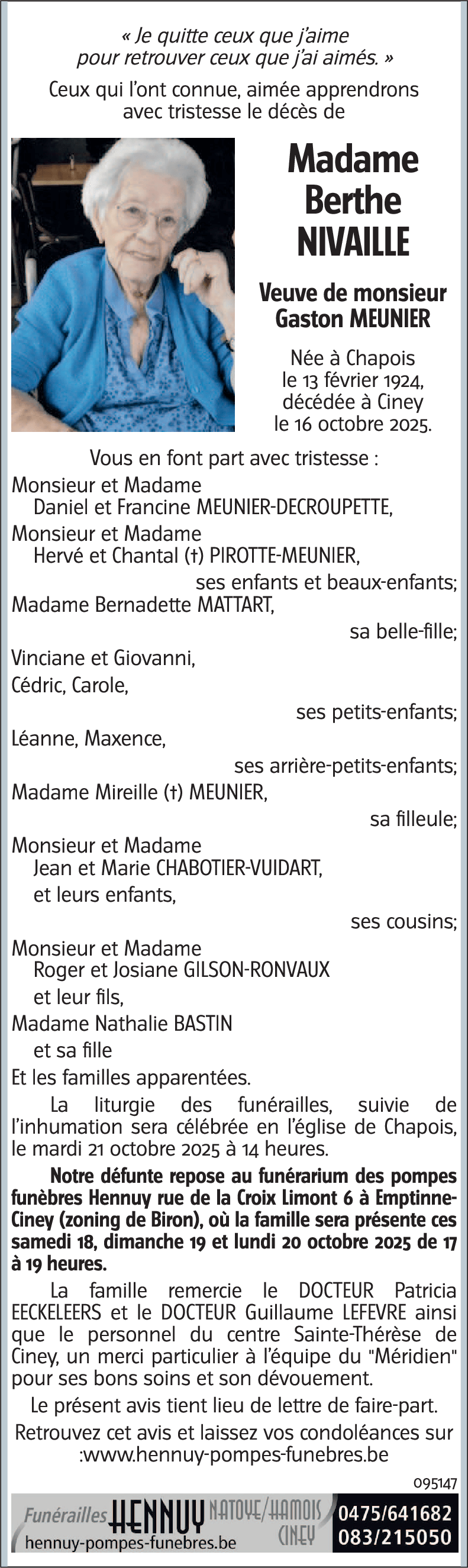 Berthe NIVAILLE