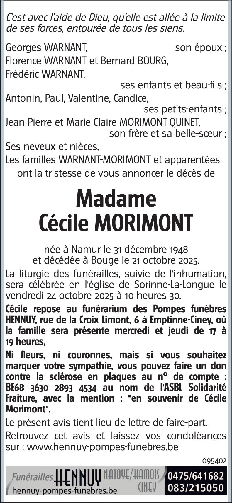Cécile MORIMONT