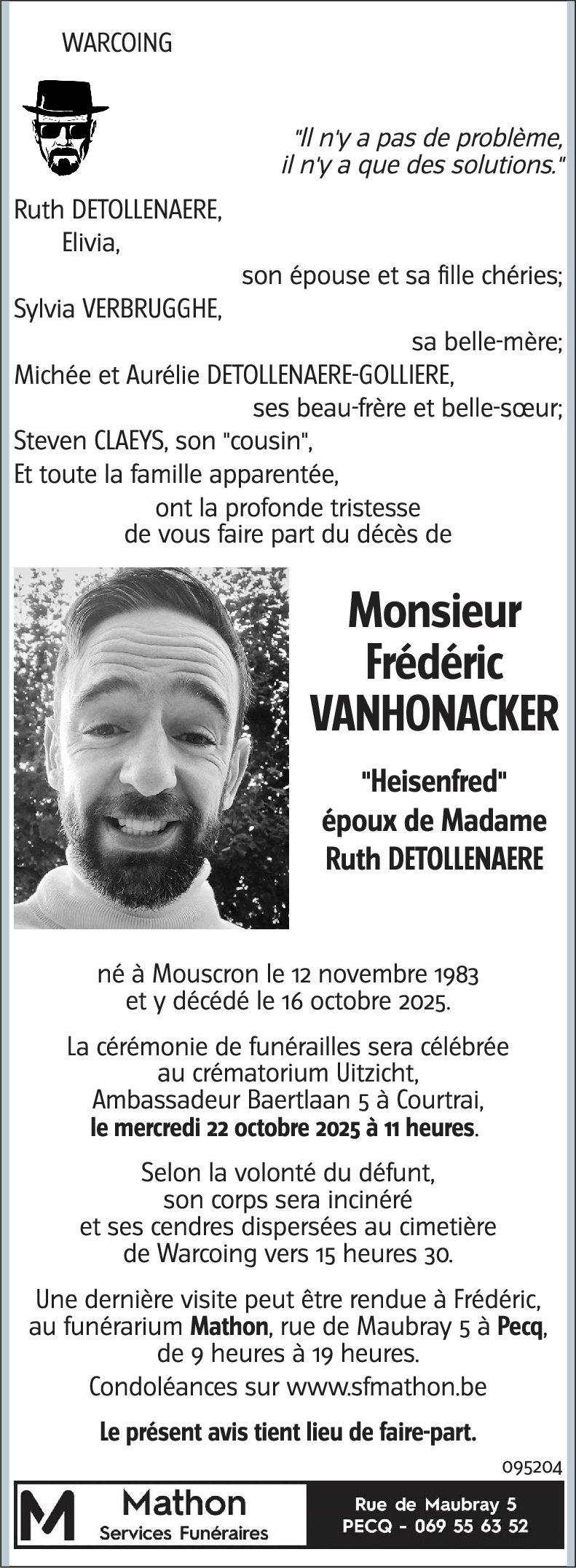Frédéric VANHONACKER
