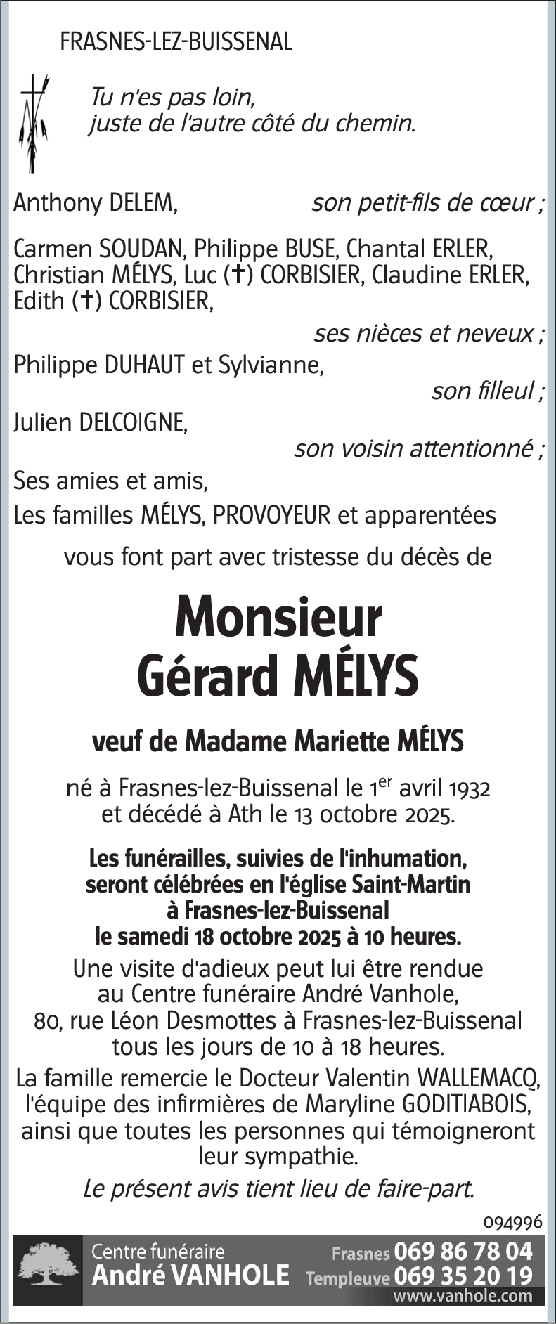 Gérard MÉLYS