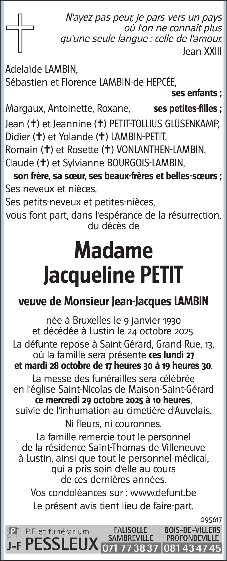 Jacqueline PETIT