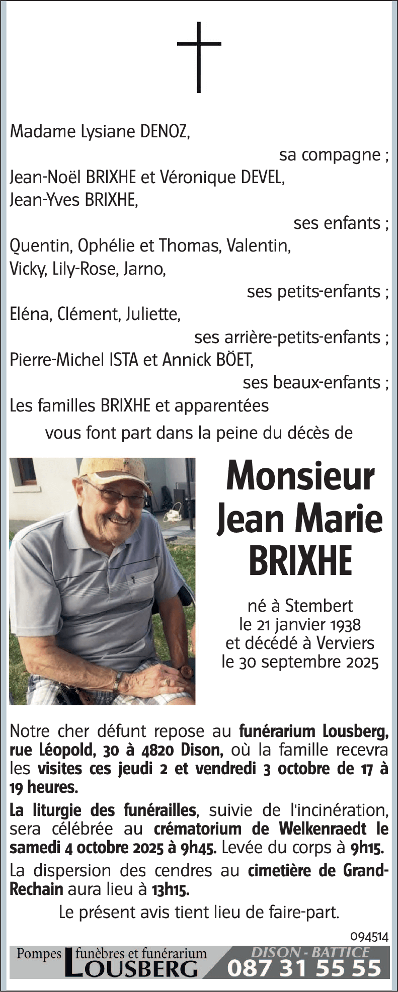 Jean Marie BRIXHE