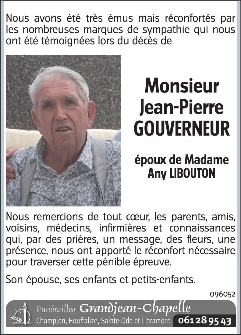 Jean-Pierre GOUVERNEUR