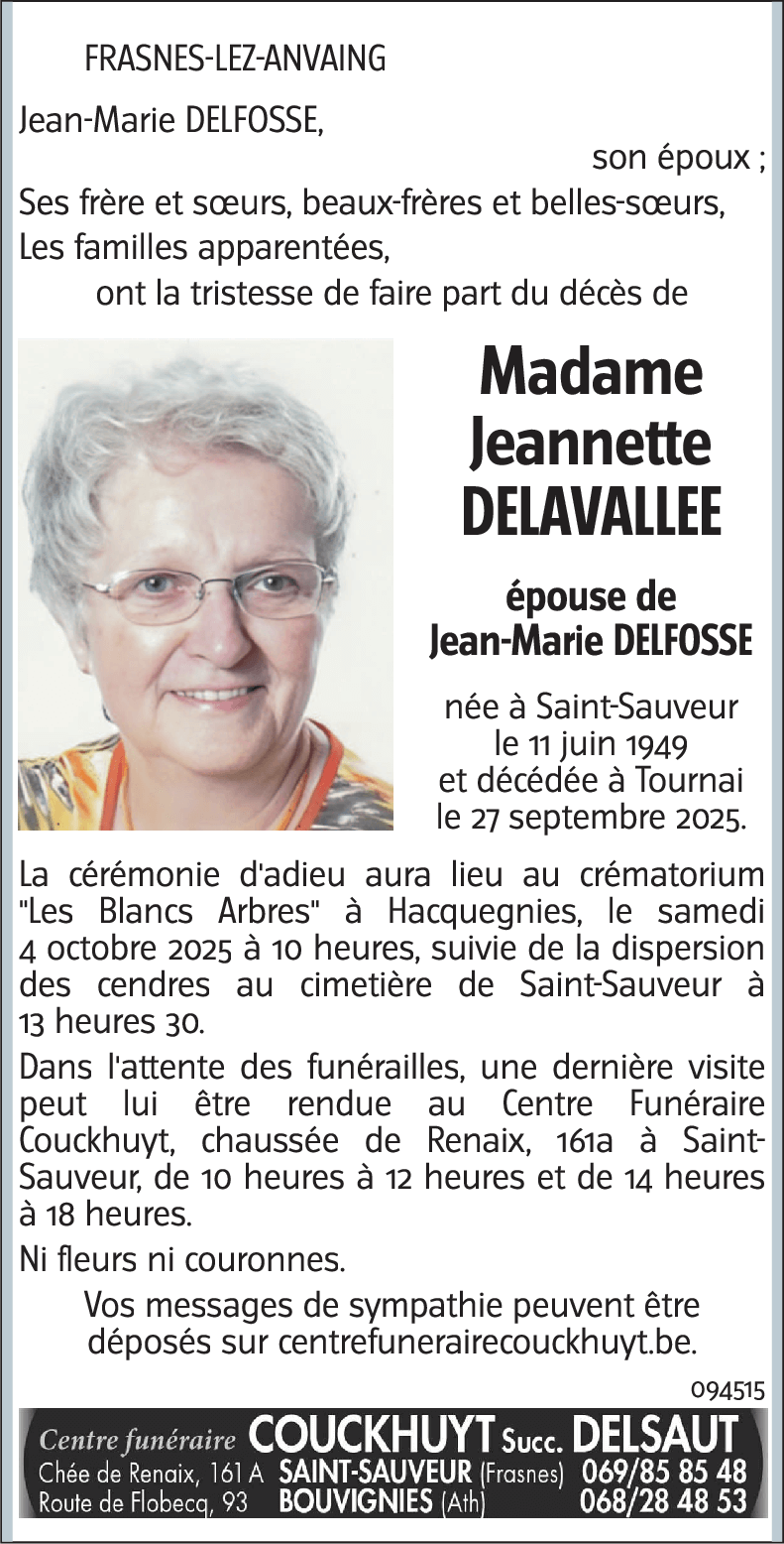 Jeannette DELAVALLEE