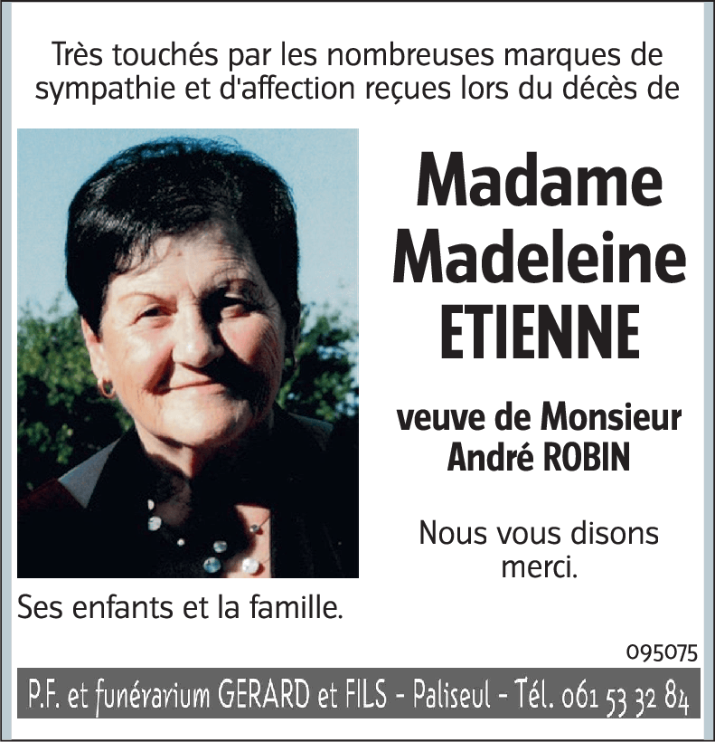 Madeleine ETIENNE