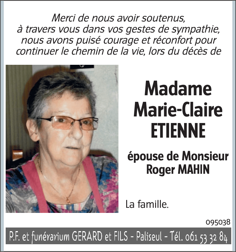 Marie-Claire ETIENNE