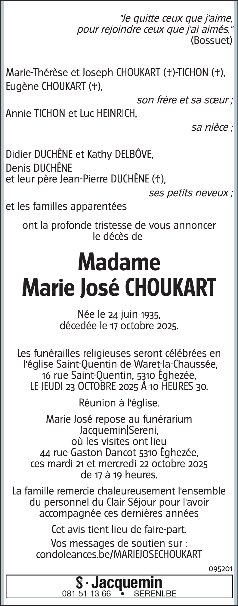 Marie José CHOUKART