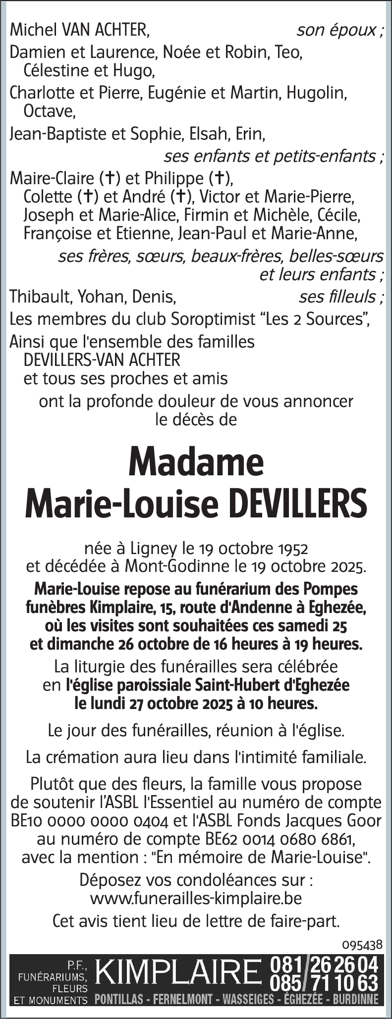 Marie-Louise DEVILLERS