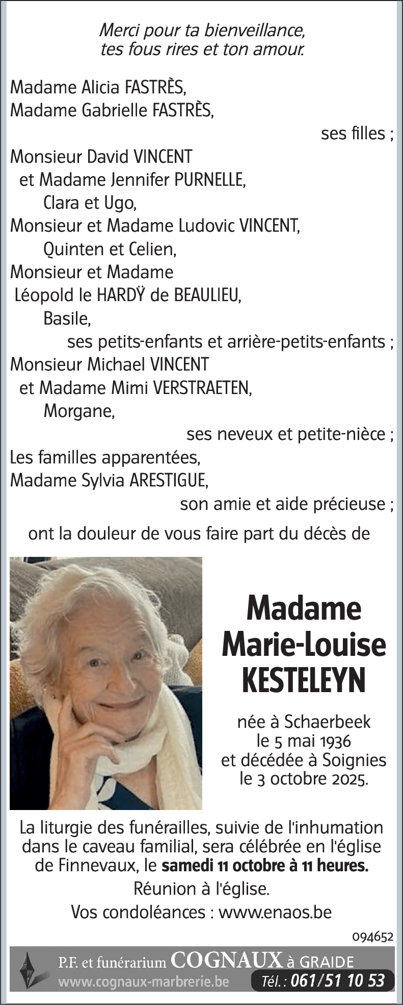 Marie-Louise KESTELEYN
