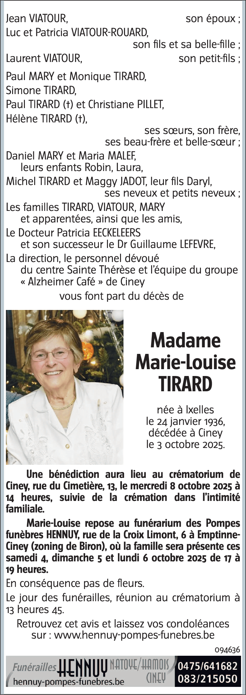 Marie-Louise TIRARD