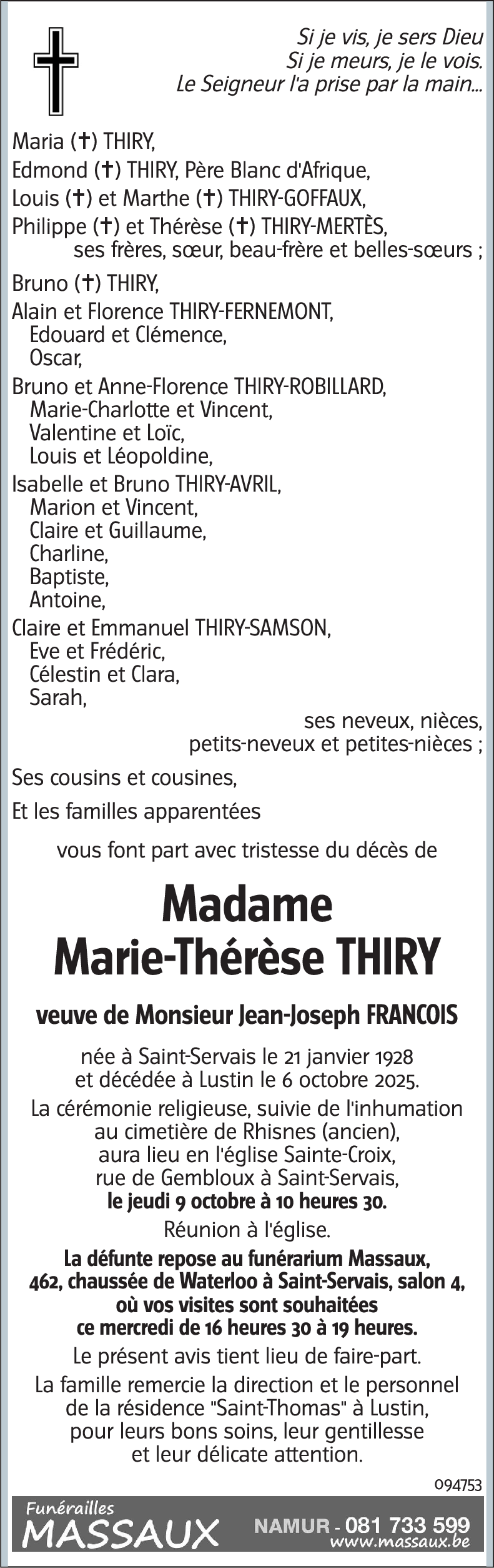 Marie-Thérèse THIRY