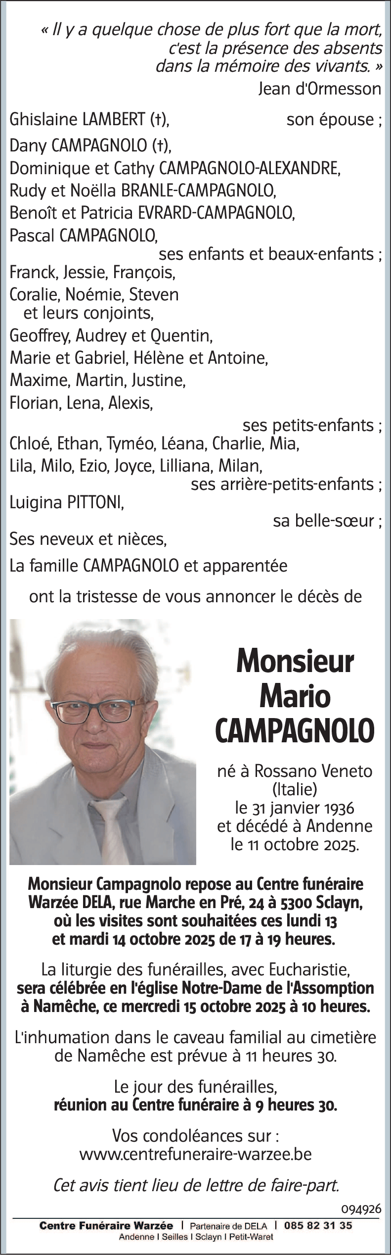 Mario CAMPAGNOLO
