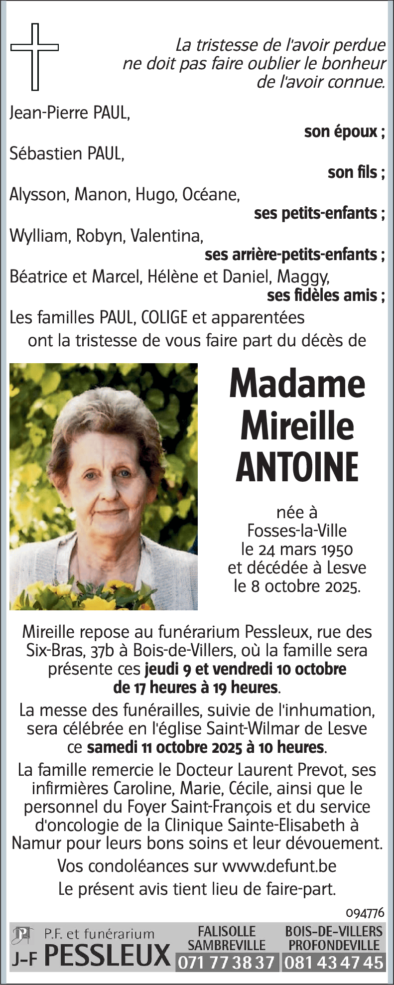 Mireille ANTOINE