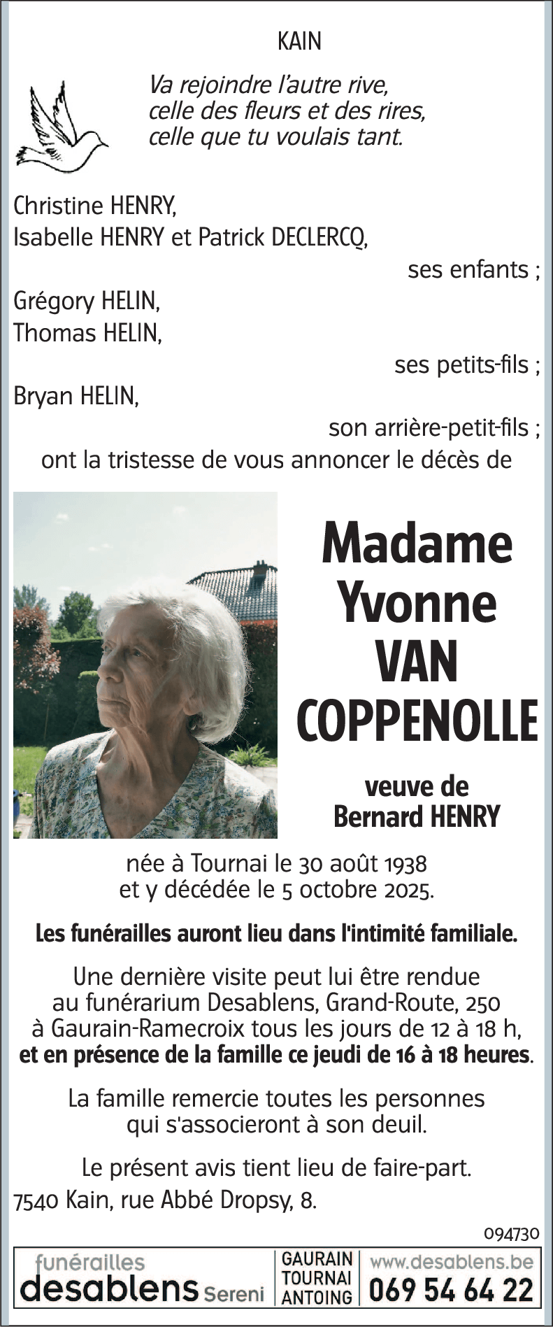Yvonne VAN COPPENOLLE