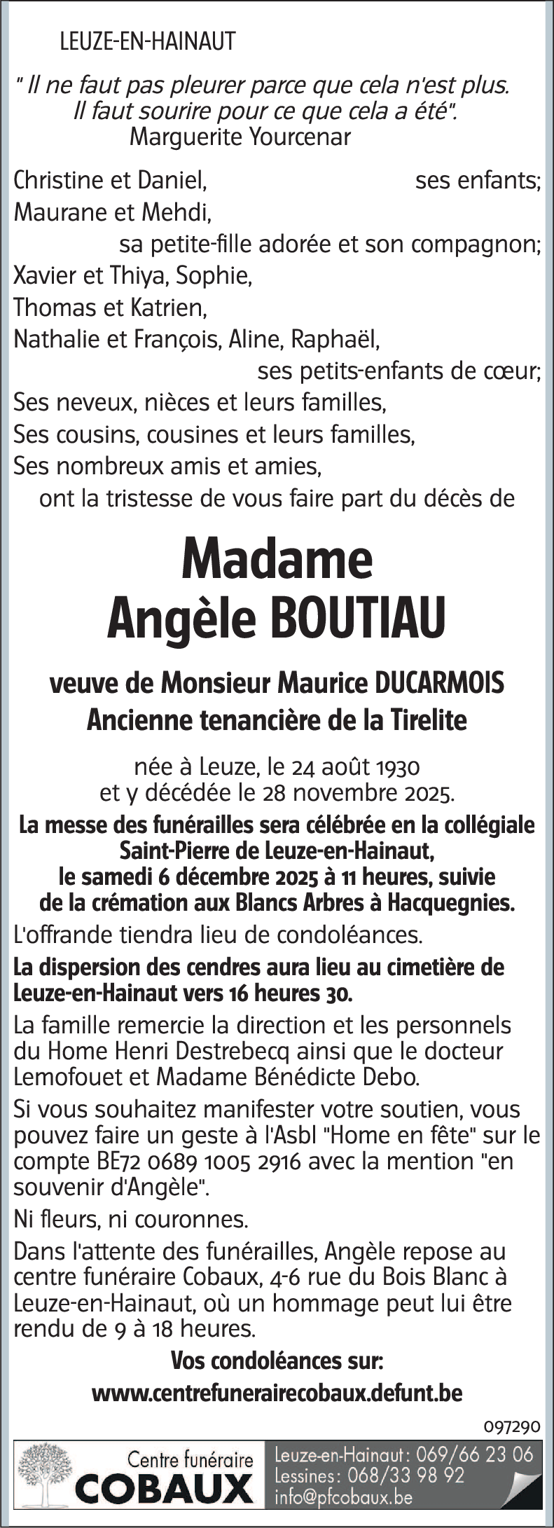 Angèle BOUTIAU