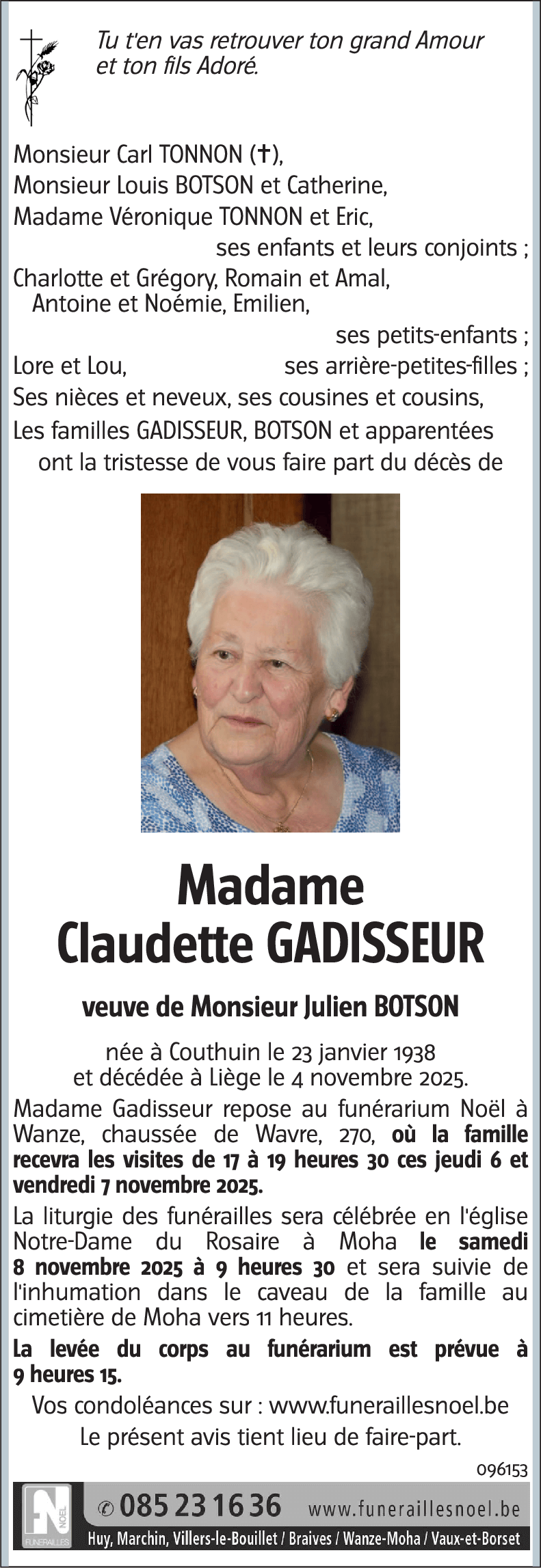 Claudette GADISSEUR