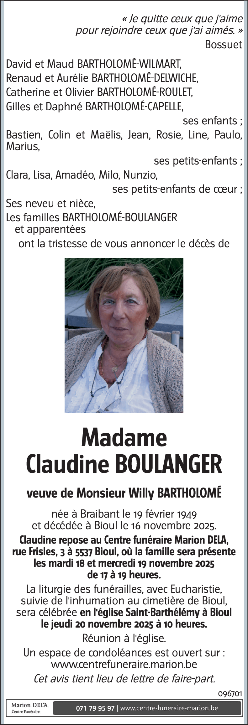 Claudine BOULANGER