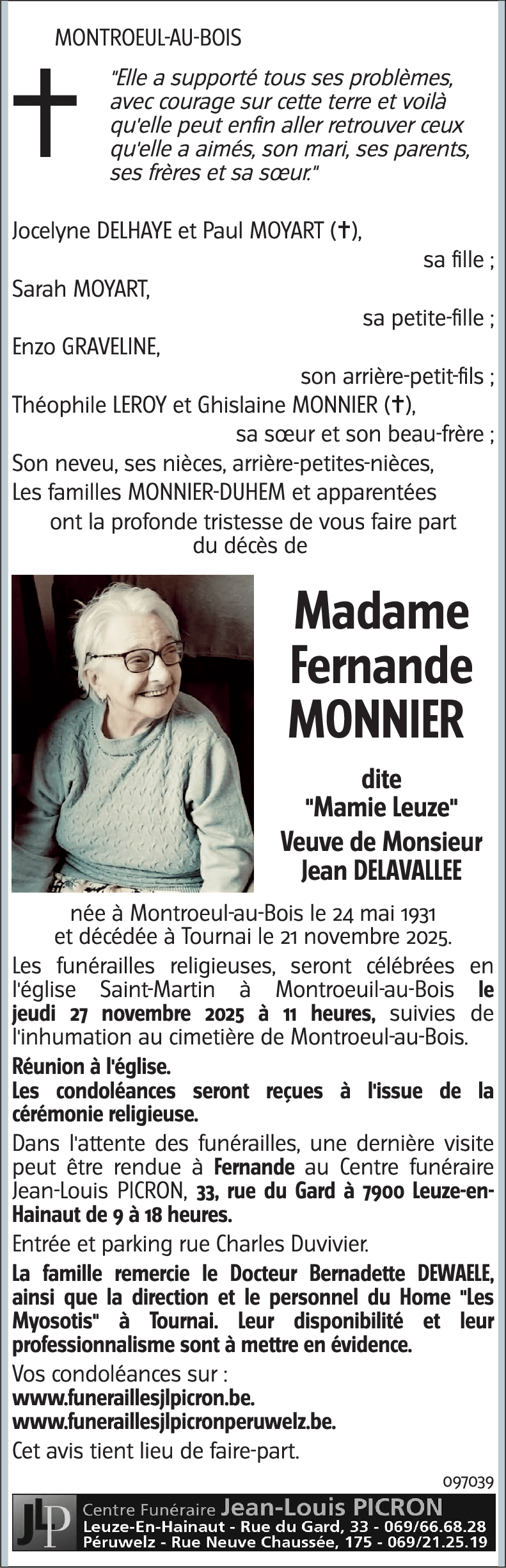 Fernande MONNIER