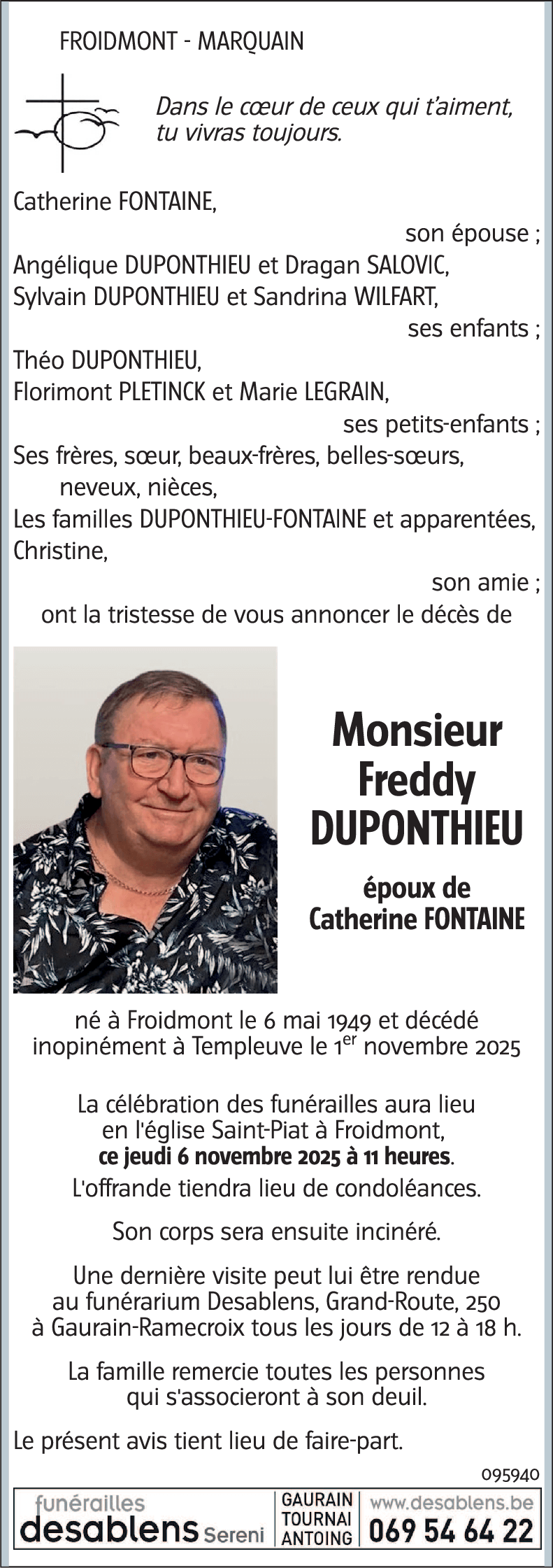Freddy DUPONTHIEU