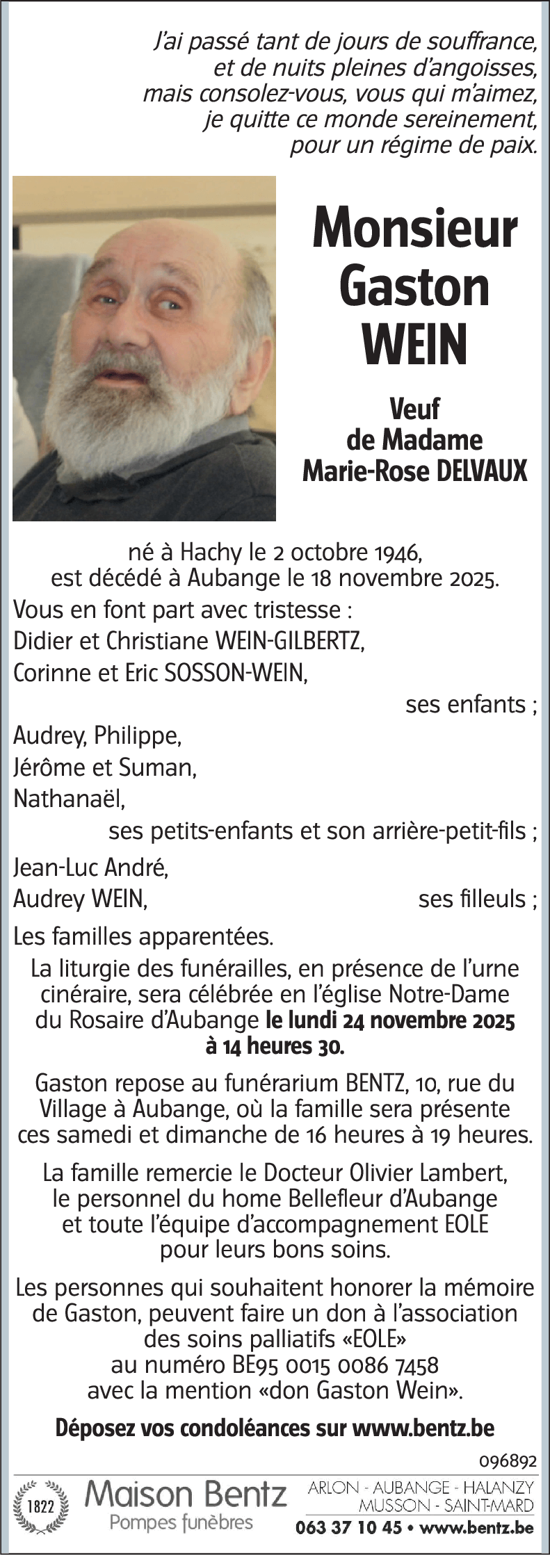 Gaston WEIN