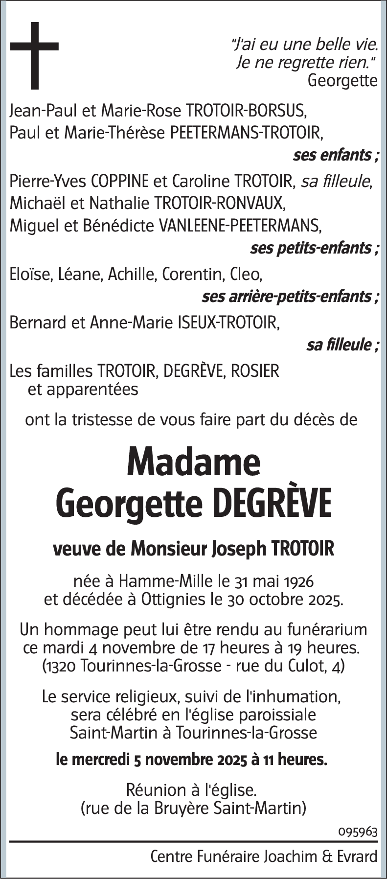 Georgette DEGRÈVE