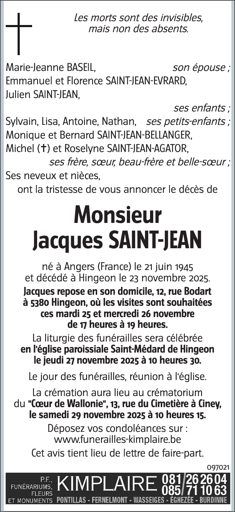 Jacques SAINT-JEAN
