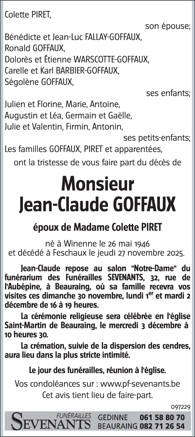 Jean-Claude GOFFAUX