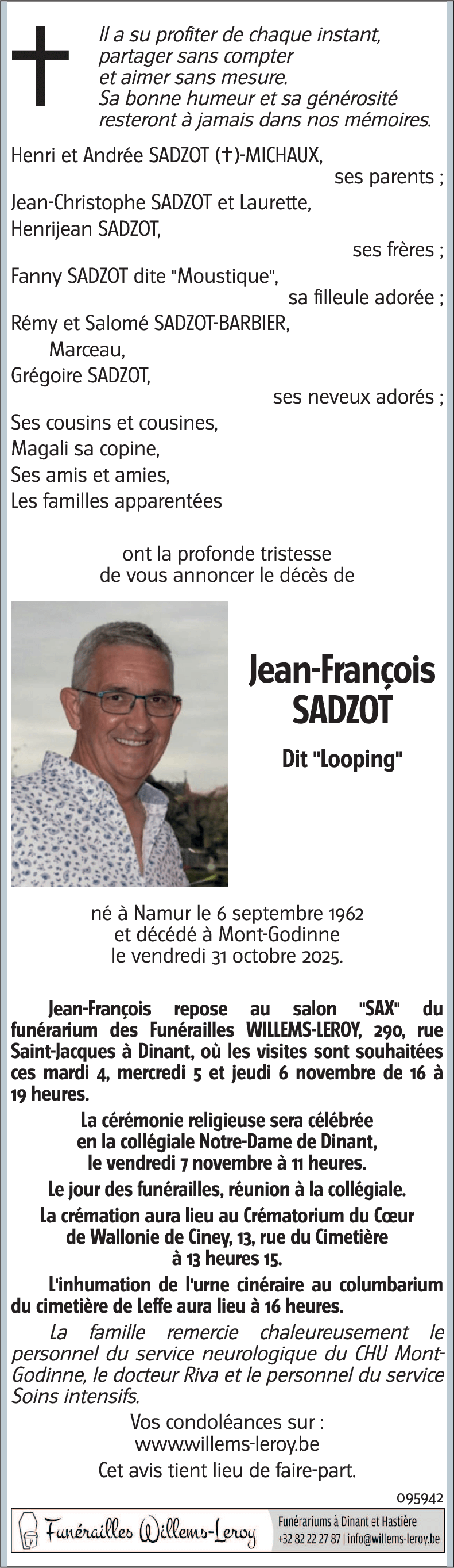 Jean-François SADZOT