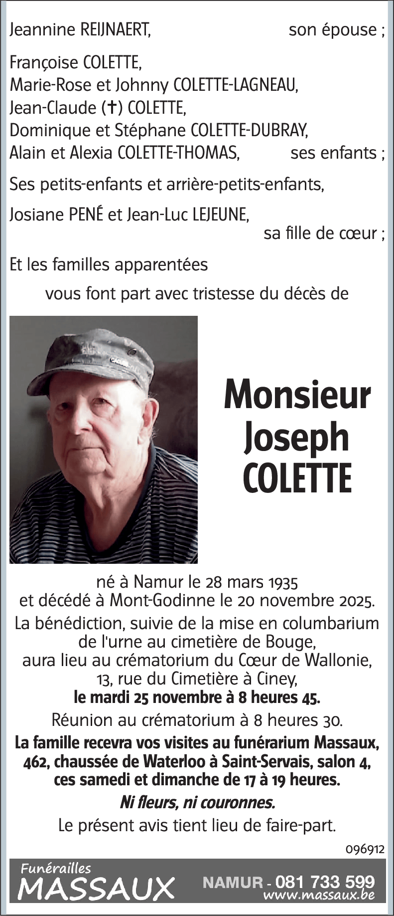 Joseph COLETTE