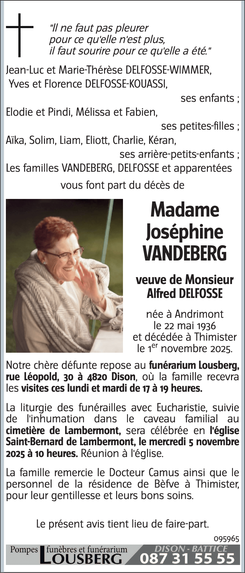 Joséphine VANDEBERG