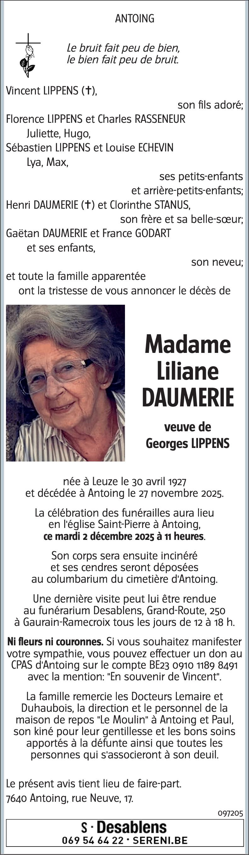 Liliane DAUMERIE