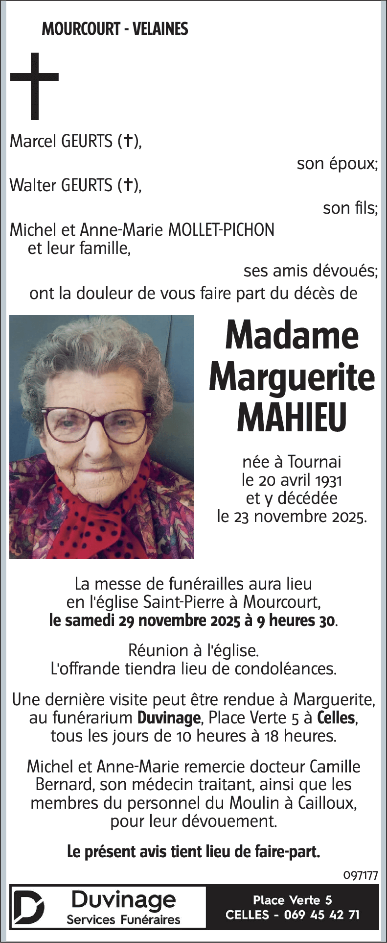 Marguerite MAHIEU