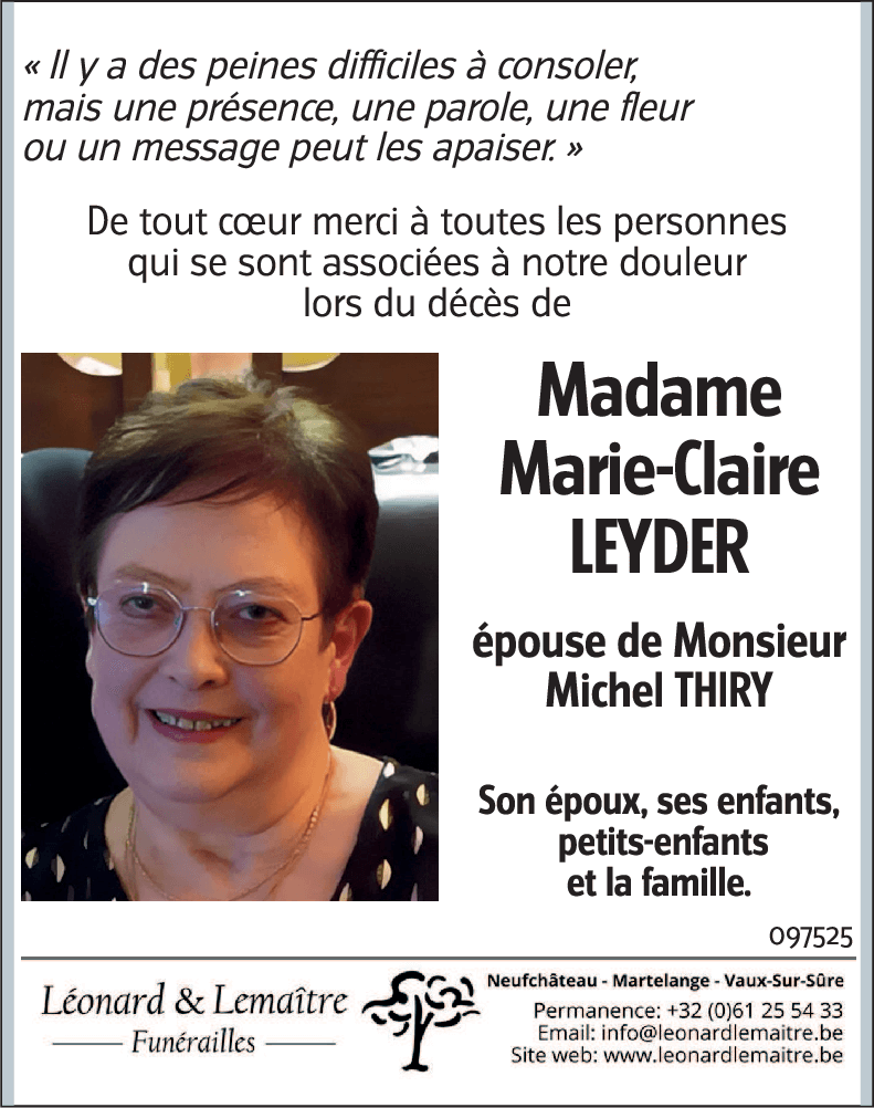 Marie-Claire LEYDER