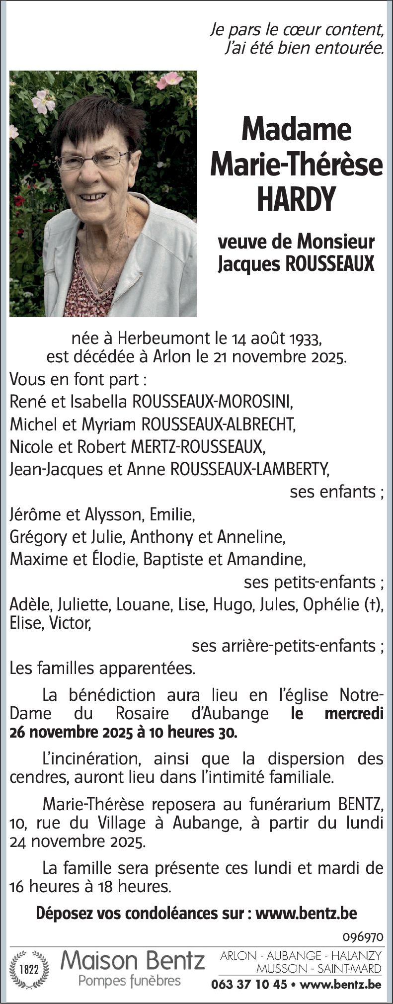 Marie-Thérèse HARDY
